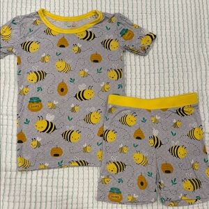 Little Sleepies Bumble Bee Short Sleeve and Shorts Pajama Set